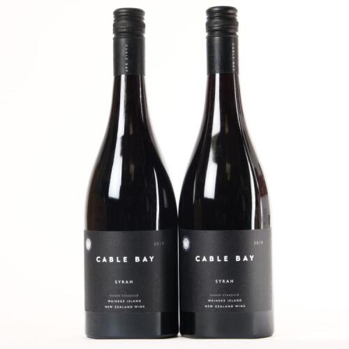 (2) 2019 Cable Bay Estate Syrah, Waiheke