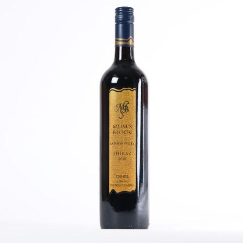(1) 2010 Mum's Block Shiraz, Barossa SA