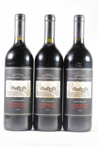 (3) 1996 Wynns Cabernet Sauvignon, Coonawarra SA