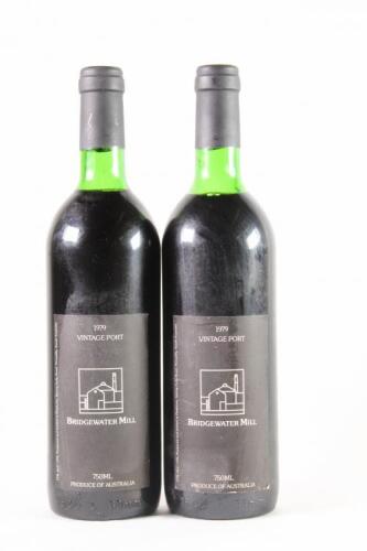 (2) 1979 Bridgewater Mill Vintage Port, Australia