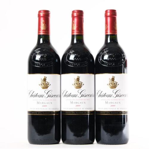 (3) 2009 Chateau Giscours 3eme Cru Classe, Margaux