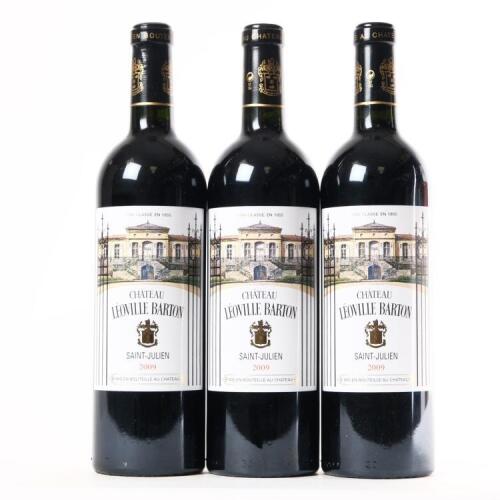 (3) 2009 Chateau Leoville Barton 2eme Cru Classe, St Julien