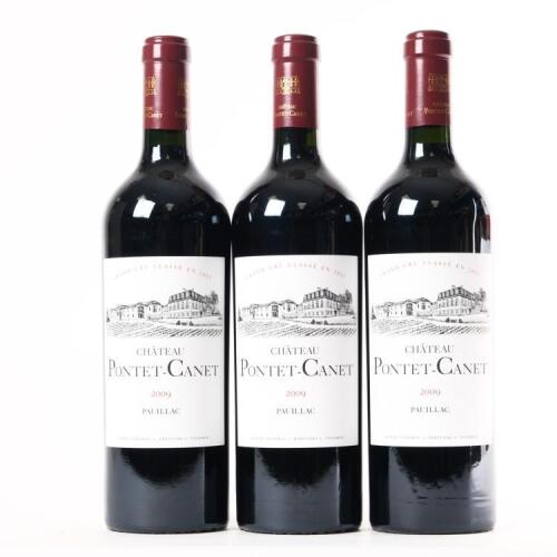 (3) 2009 Chateau Pontet-Canet 5eme Cru Classe, Pauillac