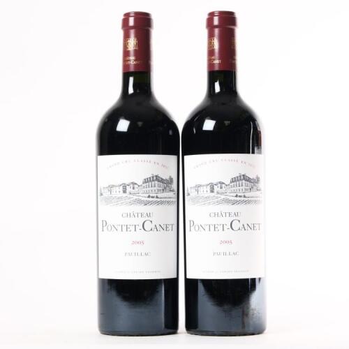 (2) 2005 Chateau Pontet-Canet 5eme Cru Classe, Pauillac