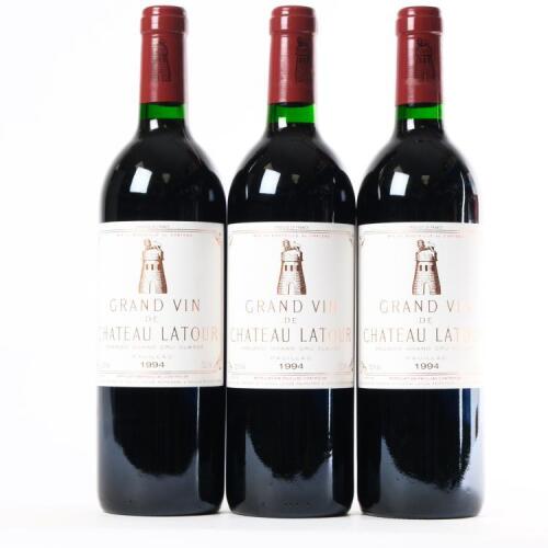 (3) 1994 Chateau Latour 1er Cru Classe, Pauillac