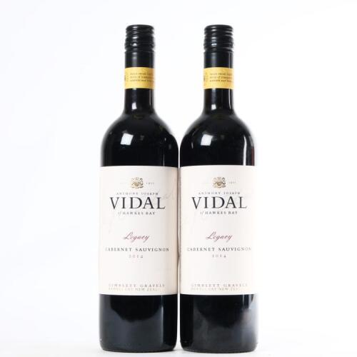 (2) 2014 Vidal Estate Legacy Series Cabernet Sauvignon, Gimblett Gravels