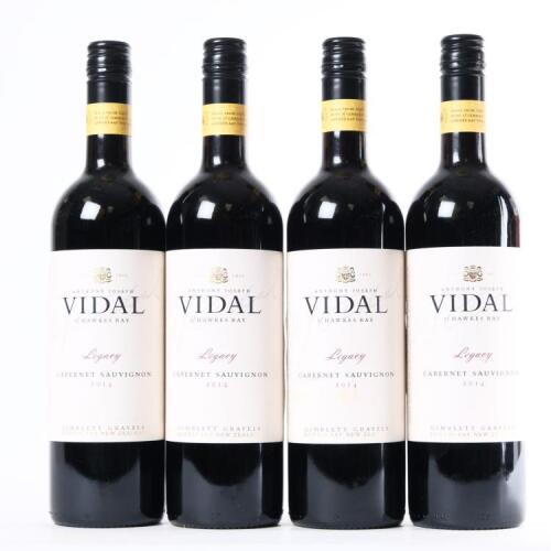 (4) 2014 Vidal Estate Legacy Series Cabernet Sauvignon, Gimblett Gravels