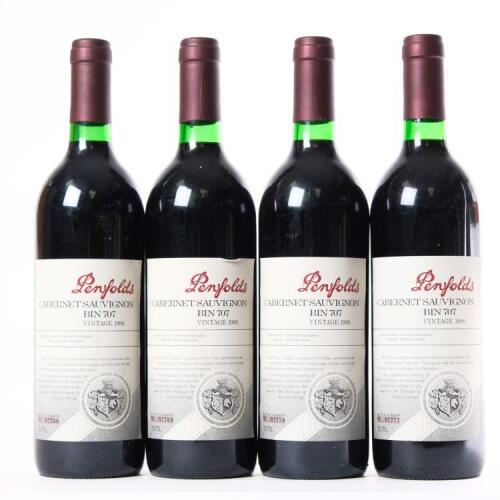 (4) 1998 Penfolds Bin 707 Cabernet Sauvignon, South Australia