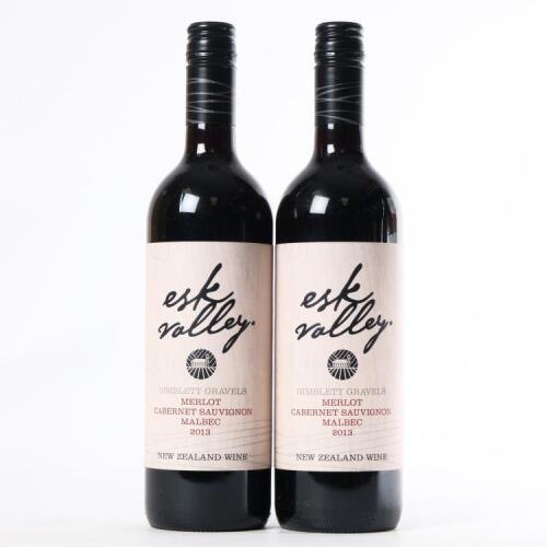 (2) 2013 Esk Valley Merlot/Cabernet Sauvignon/Malbec, Gimblett Gravels