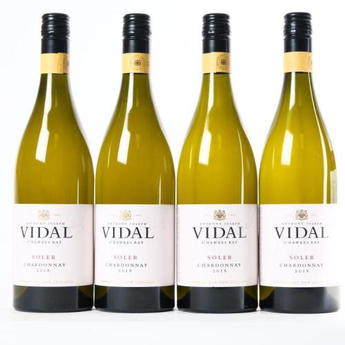 (4) 2018 Vidal Estate Soler Chardonnay, Hawkes Bay