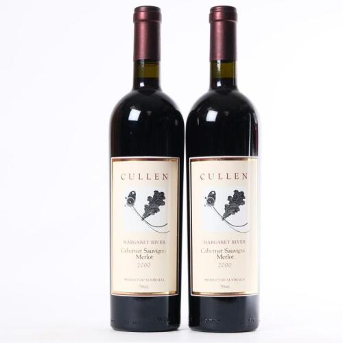 (2) 2000 Cullen Cabernet Sauvignon/Merlot, Margaret River WA