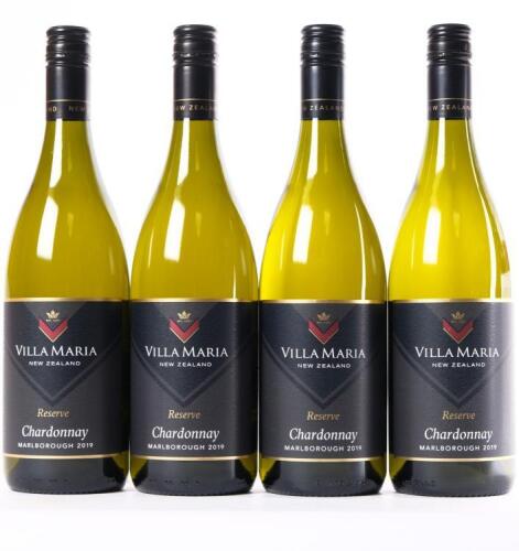 (4) 2019 Villa Maria Reserve Chardonnay, Marlborough