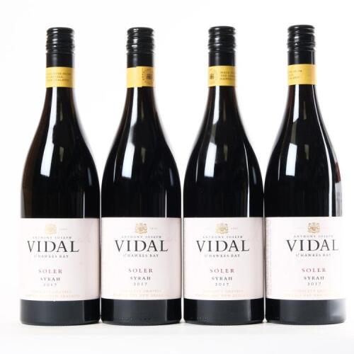 (4) 2017 Vidal Estate Soler Syrah, Hawkes Bay