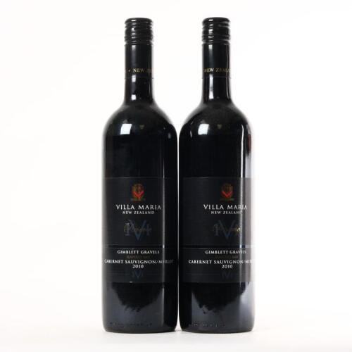 (2) 2010 Villa Maria Reserve Cabernet Sauvignon/Merlot, Gimblett Gravels