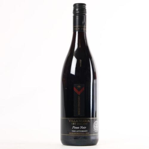 (1) 2013 Villa Maria Single Vineyard Attorney Pinot Noir, Marlborough