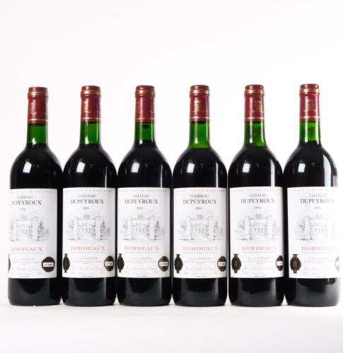(6) 2001 Chateau Dupeyroux, Bordeaux