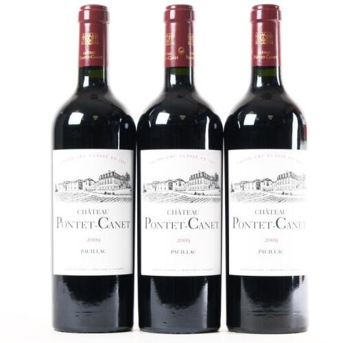 (3) 2009 Chateau Pontet-Canet 5eme Cru Classe, Pauillac