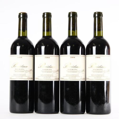 (4) 2004 Providence Private Reserve Merlot/Cabernet Franc/Malbec, Matakana