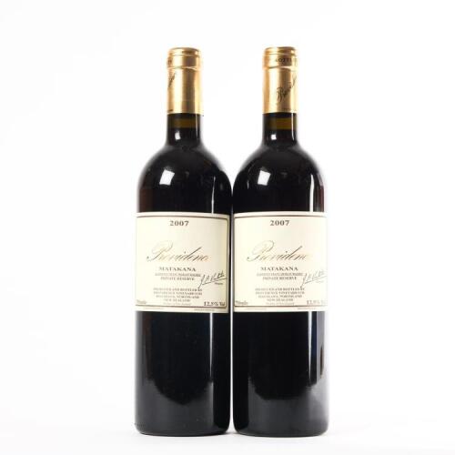 (2) 2007 Providence Private Reserve Cabernet Franc/Merlot/Malbec, Matakana