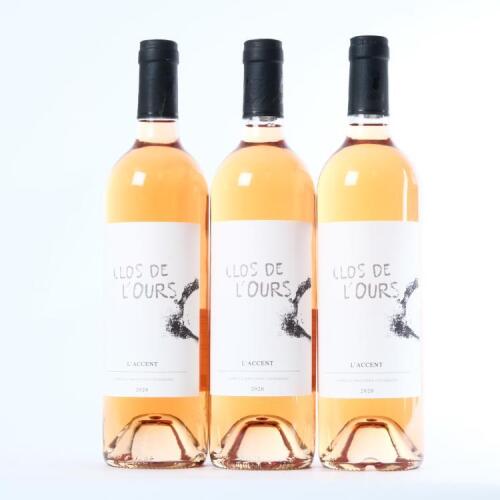 (3) 2020 Clos de l'Ours Cotes de Provence L'Accent Rose, Cotes de Provence