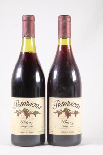 (2) 1988 Petersons Shiraz, Hunter Valley NSW