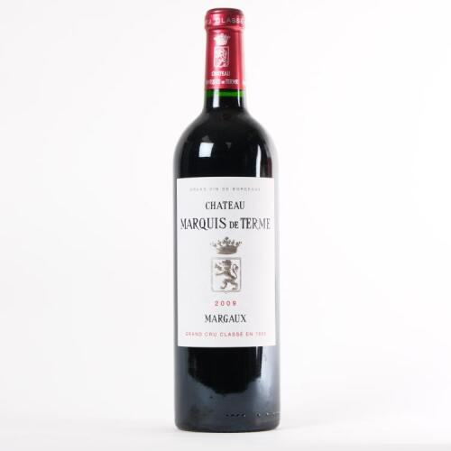 (1) 2009 Chateau Marquis de Terme 4eme Cru Classe, Margaux
