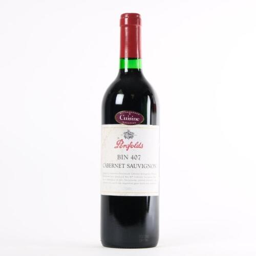 (1)&nbsp;1998 Penfolds Bin 407 Cabernet Sauvignon, South Australia