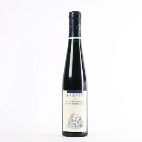 (1) 2003 Kerpen Graacher Domprobst Riesling Beerenauslese 1 star 375ml, Mosel Saar Ruwer