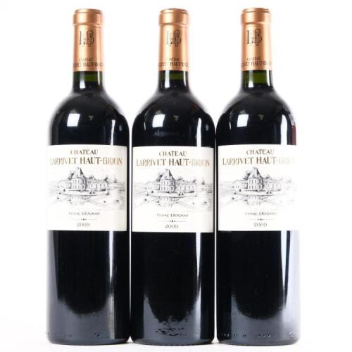 (3) 2009 Chateau Larrivet Haut-Brion, Pessac-Leognan