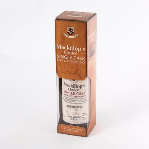 (1) 1973 Mackillop's Choice Highland Park Single Cask Malt Whisky 700ml 58.5% abv, Orkney