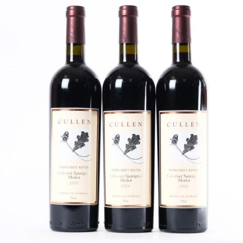 (3) 2000 Cullen Cabernet Sauvignon/Merlot, Margaret River WA