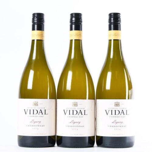 (3) 2014 Vidal Estate Legacy Chardonnay, Hawkes Bay