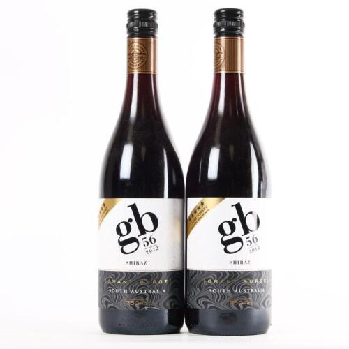 (2) 2012 Grant Burge GB56 Shiraz, Barossa SA
