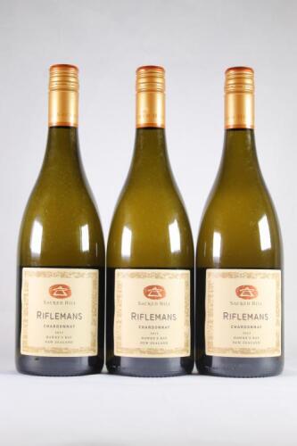 (3) 2013 Sacred Hill Riflemans Chardonnay, Hawkes Bay