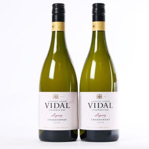 (2) 2016 Vidal Estate Legacy Chardonnay, Hawkes Bay