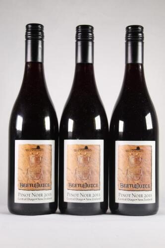 (3) 2015 Wooing Tree Beetlejuice&nbsp; Pinot Noir, Central Otago