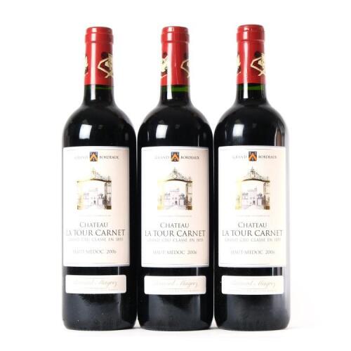 (3) 2006 Chateau La Tour Carnet 4eme Cru Classe, Haut-M&eacute;doc