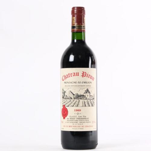 (1) 1989 Chateau Piron, Montagne-St Emilion
