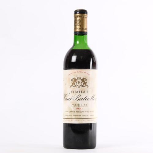 (1) 1970 Chateau Haut-Batailley 5eme Cru Classe, Pauillac