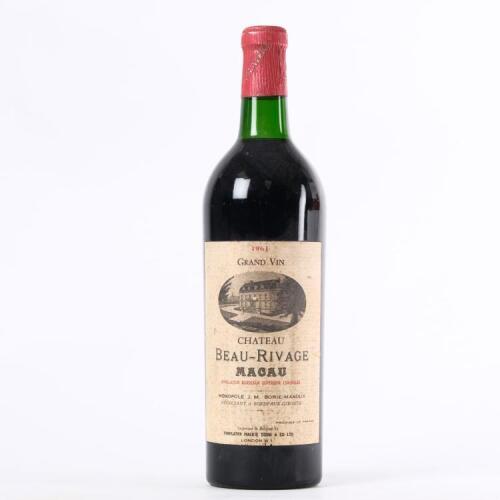 (1) 1961 Chateau Beau-Rivage Macau, Bordeaux Superieur