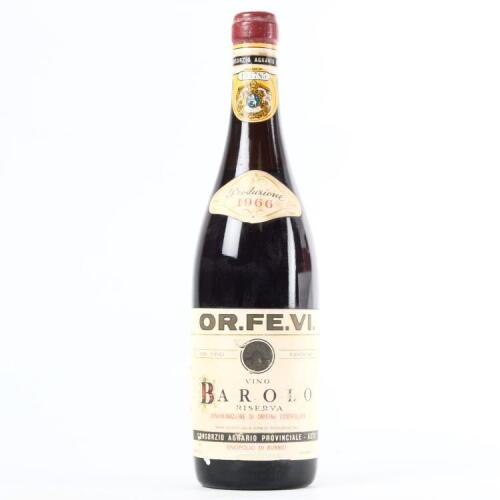 (1) 1966 Consorzio Agrario Provinciale OR.FE.VI. Riserva Barolo