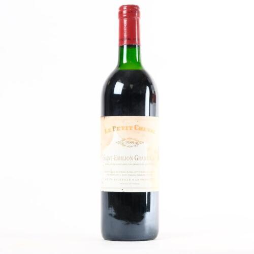 (1) 1989 Chateau Cheval Blanc Le Petit Cheval, St-Emilion