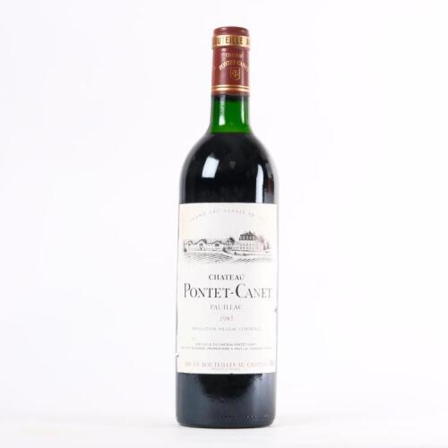 (1) 1985 Chateau Pontet-Canet 5eme Cru Classe, Pauillac