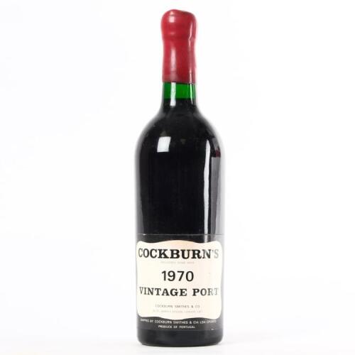 (1) 1970 Cockburns Vintage Port, Oporto