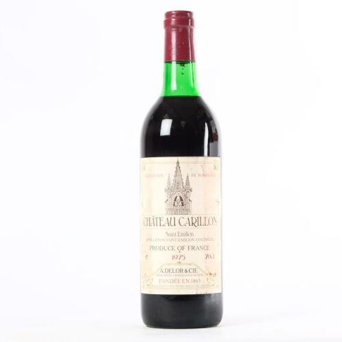 (1) 1975 Chateau Carillon 700ml, St Emilion