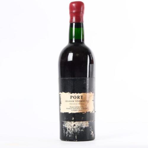 (1) 1955 W & J Graham & Co. Vintage Port, Oporto
