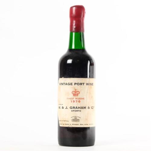 (1) 1970 W & J Graham & Co. Vintage Port, Oporto