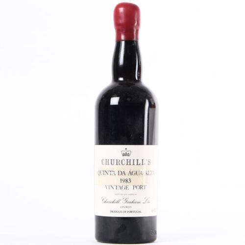 (1) 1983 Churchill's Quinta de Agua Alta Vintage Port, Oporto