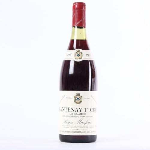 (1) 1976 Prosper Maufoux Santenay Les Gravieres 1er Cru 735ml, Cote de Beaune