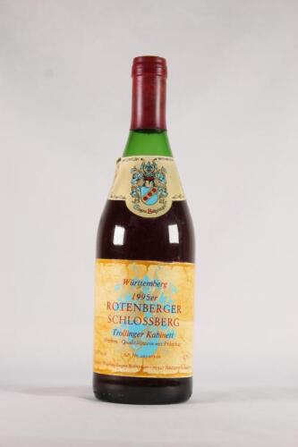 (1) 1995 Weinbau Eugen Bohringer Rotenberger Schossberge Trollinger Kabinett, Wurttenberg